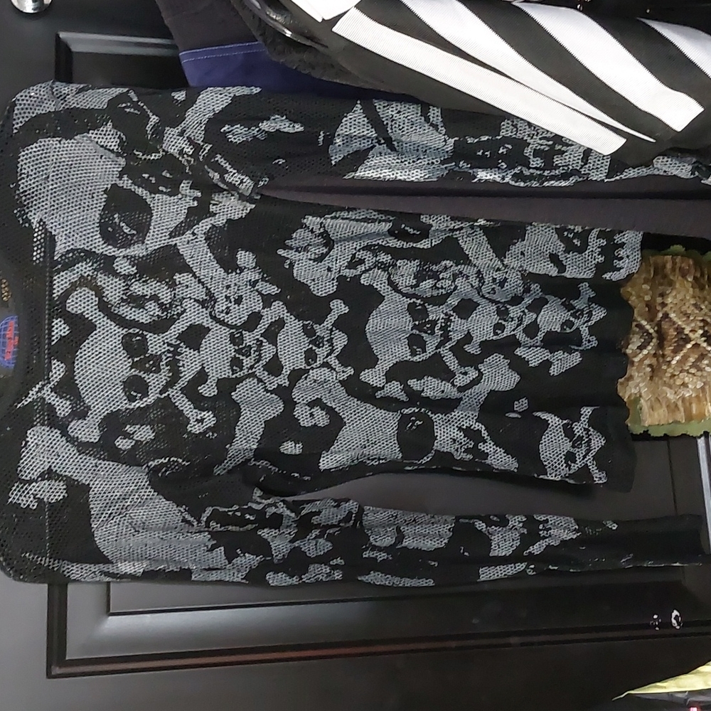 Vintage tripp goth fishnet shirt